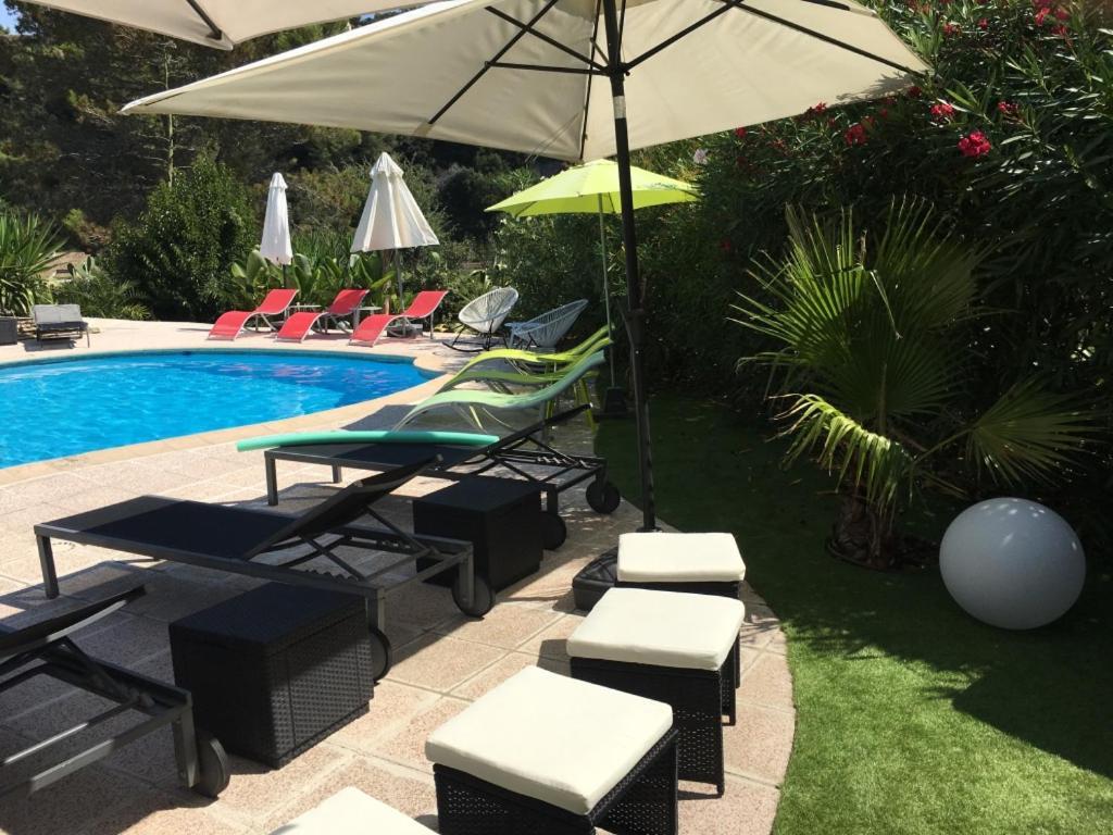 Villa Les Yuccas - Pool - Sea View 滨海卡涅 外观 照片