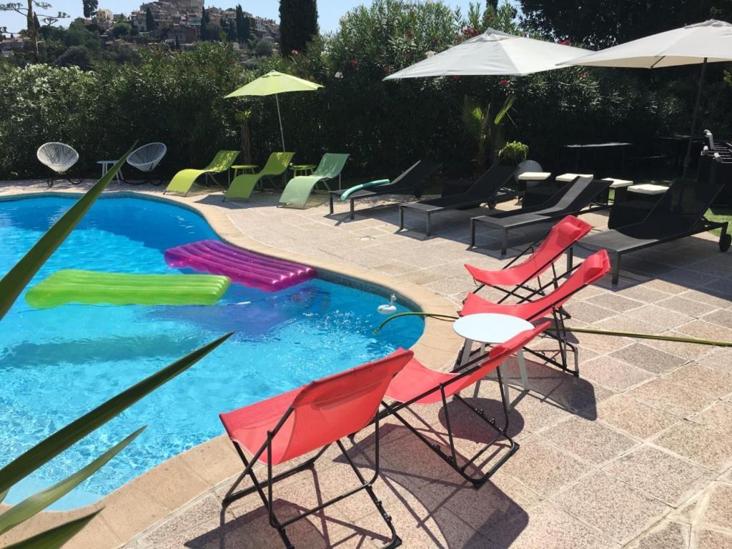 Villa Les Yuccas - Pool - Sea View 滨海卡涅 外观 照片